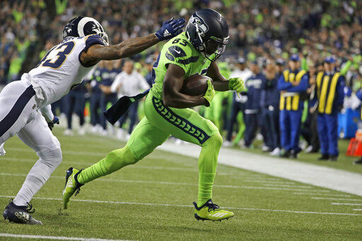 Seattle Seahawks wide receiver David Moore (East Central University)